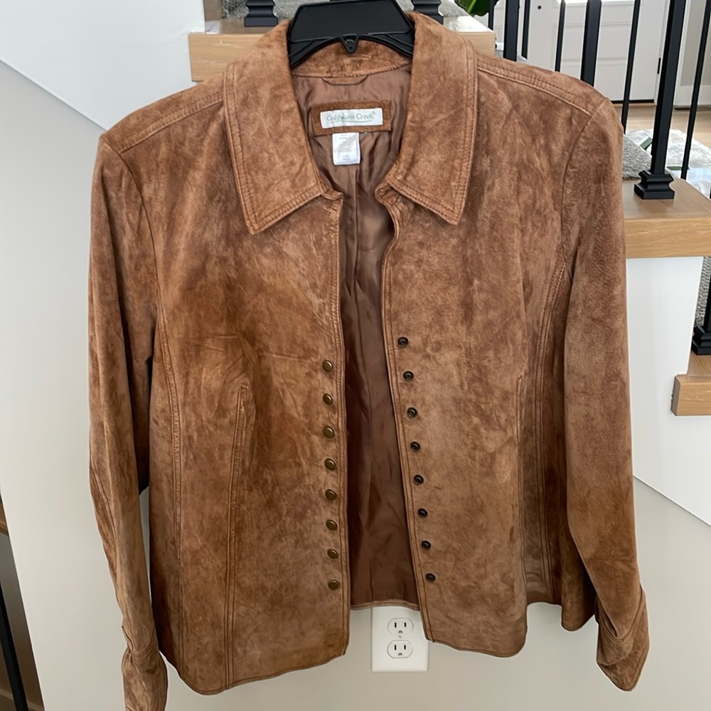 Coldwater Creek Suede Real Leather jacket